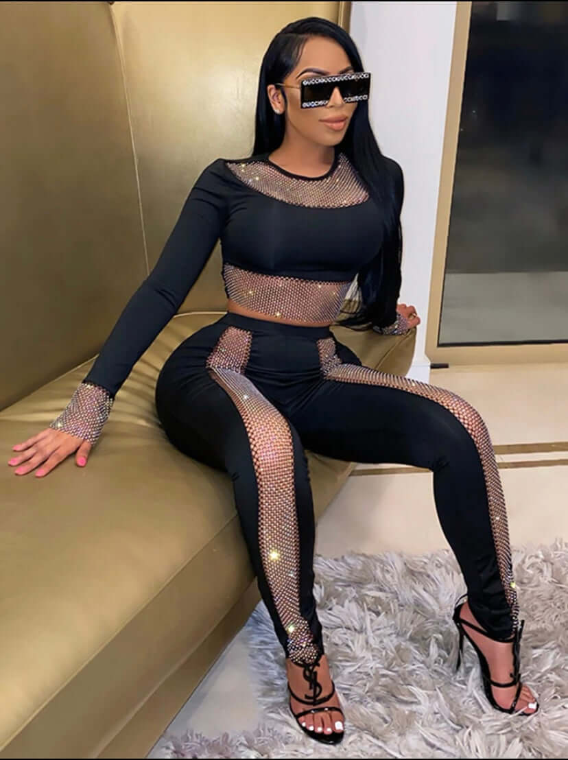 black Glitz-Costume Wear 2 piece