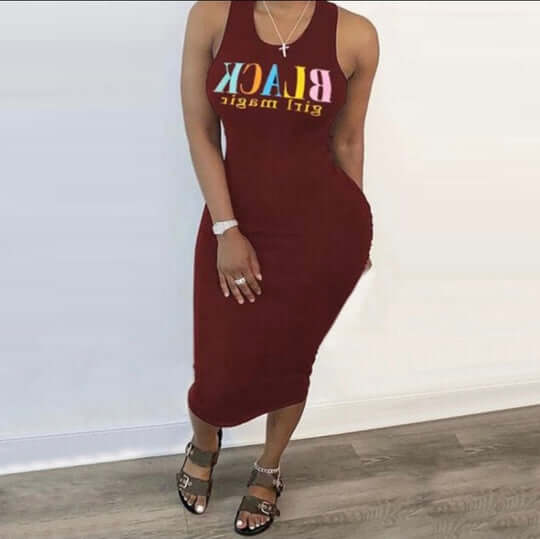 Black Girl Magic Tank Dress