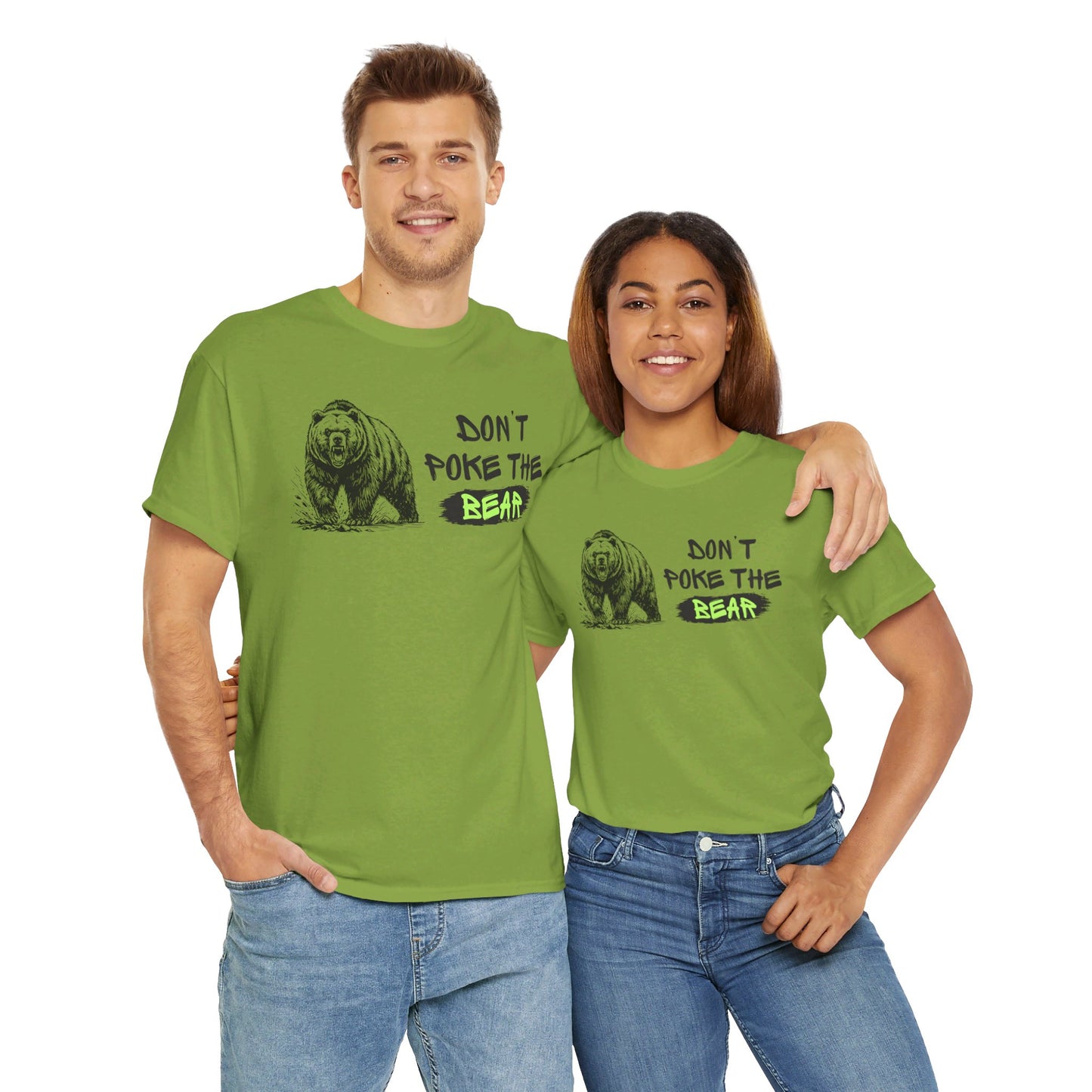 Don't Poke The Bear Unisex Heavy Cotton Tee