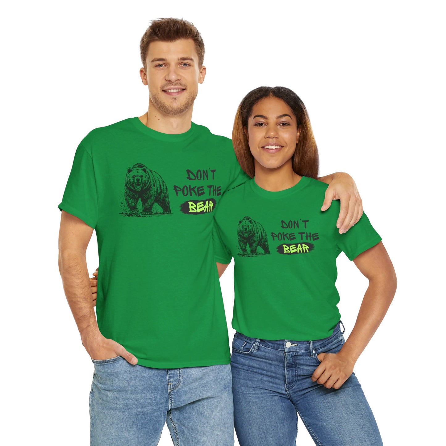 Don't Poke The Bear Unisex Heavy Cotton Tee