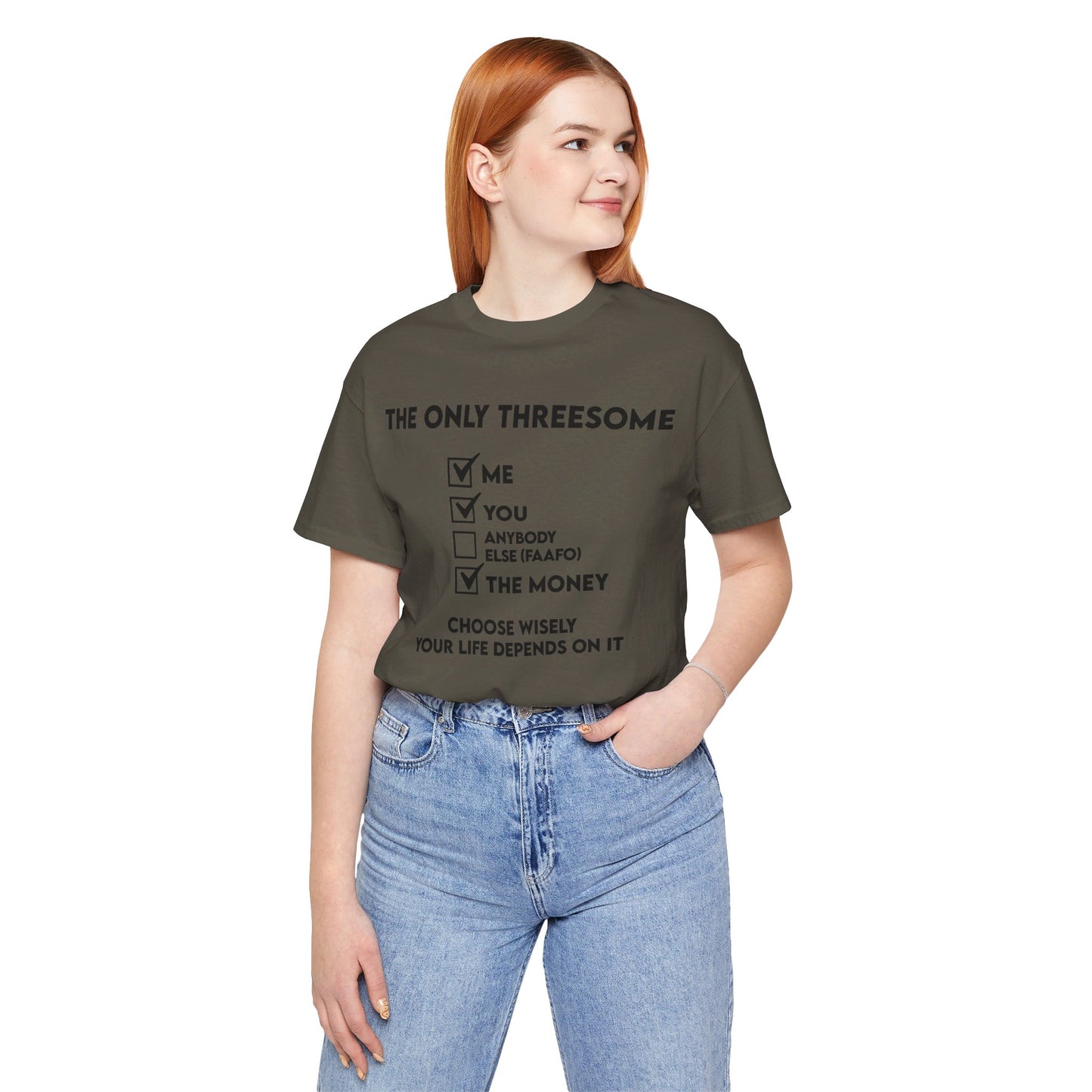 THE ONLY THREESOME - Unisex Jersey Short Sleeve Tee