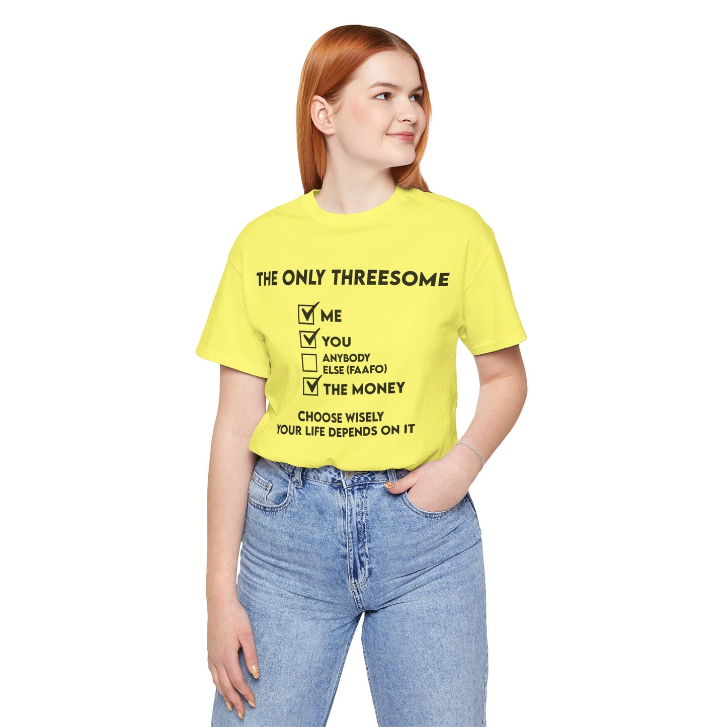 THE ONLY THREESOME - Unisex Jersey Short Sleeve Tee