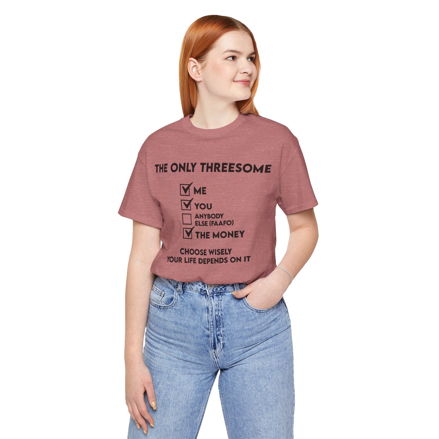 THE ONLY THREESOME - Unisex Jersey Short Sleeve Tee