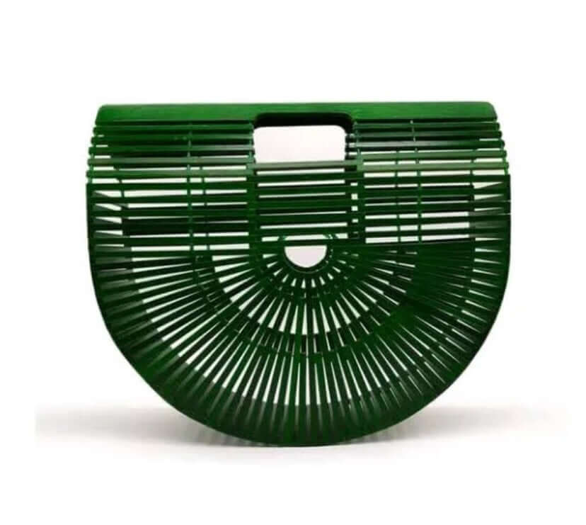 green Bamboo Clutch