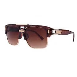 men wide frame fashion sunglasses