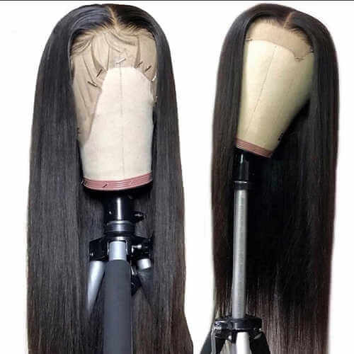 human hair lace front straight