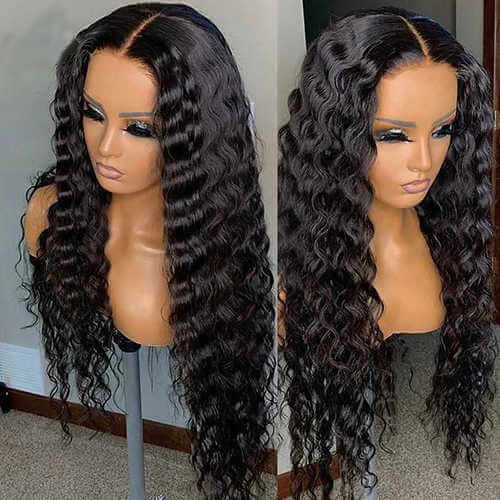 human hair lace front straight