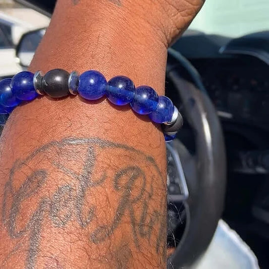 mens beaded bracelet