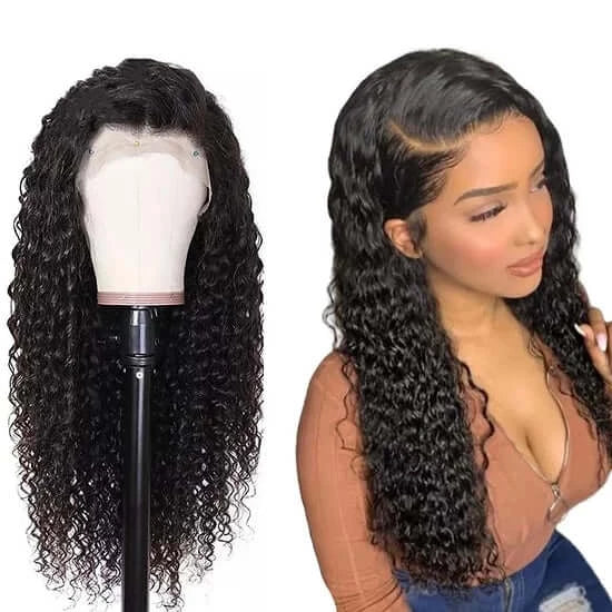 bohemian curl lace front human hair wig