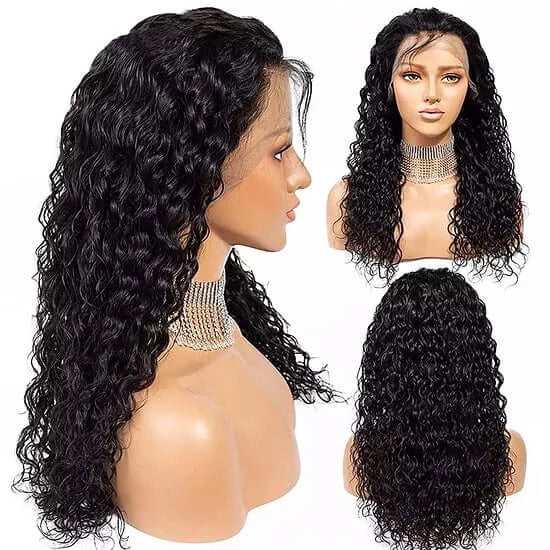 Brazilian Kinky Curly Lace Frontal Wig with Baby Hair